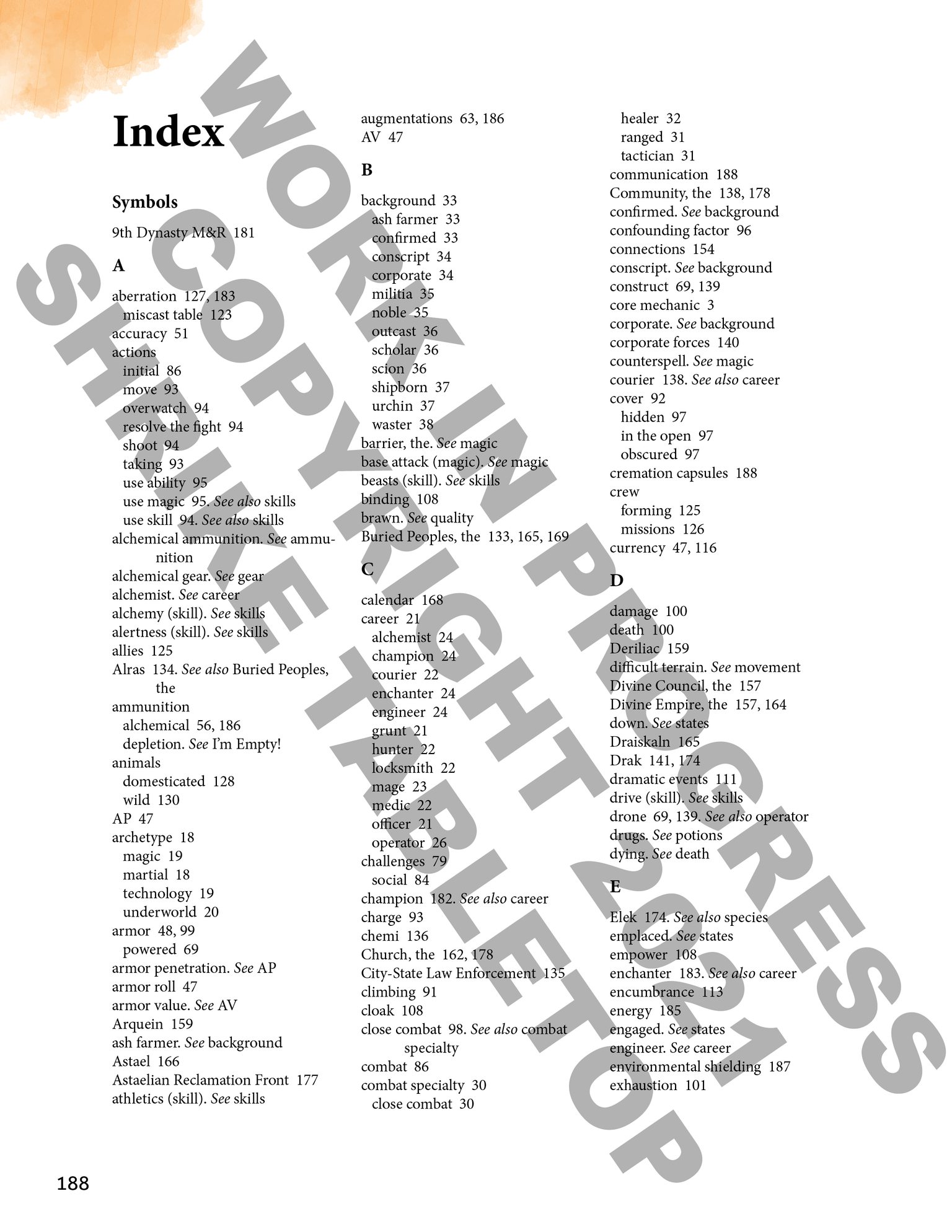 Era of Silence - index first page