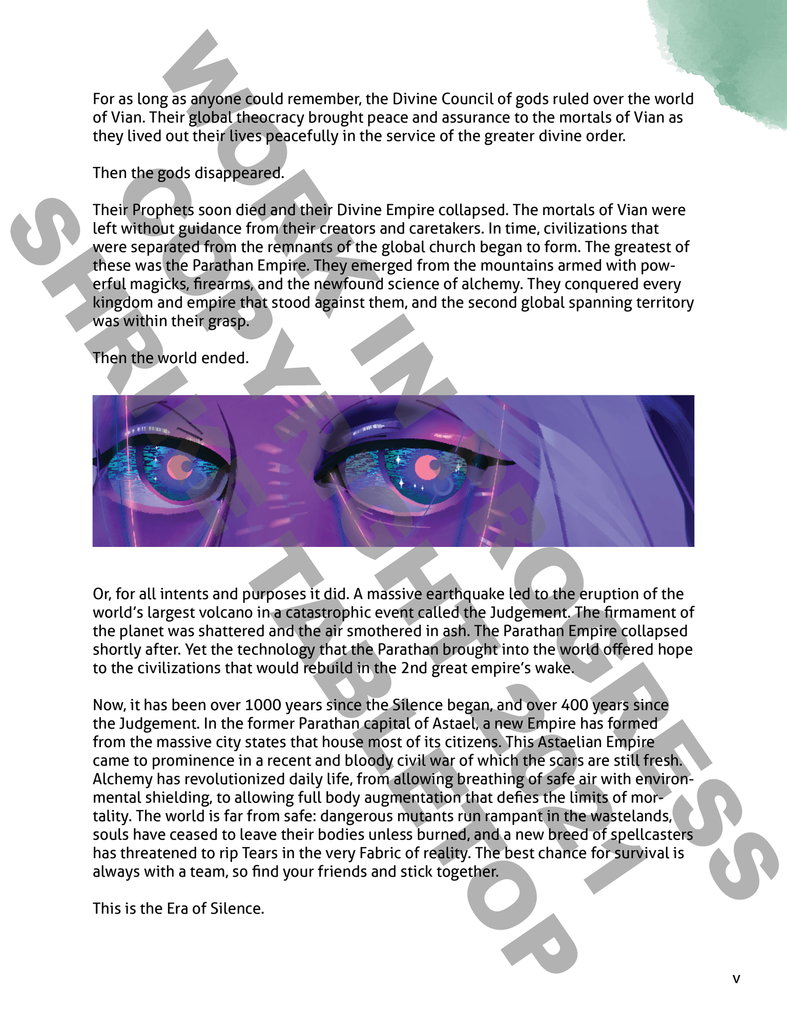 Era of Silence - intro text crawl